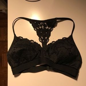 Lacy black bralette